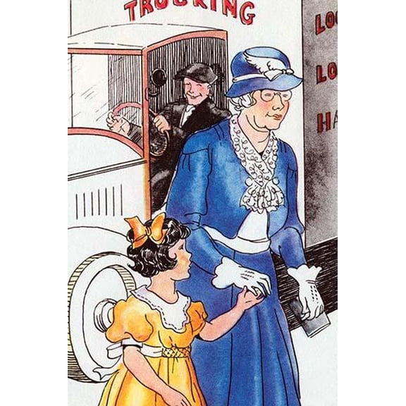 Aiding the Elderly-Fine Art Canvas Print (20" x 30")