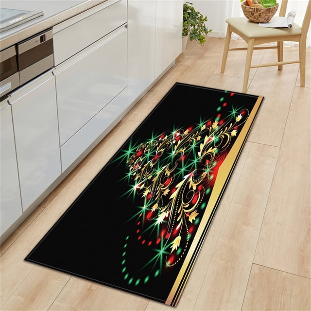 Merry Christmas Welcome Doormat 40x120cm, Festive Indoor Home Entrance Carpet, Non-Slip Holiday Decor Rug
