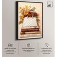 thumbnail image 2 of Little Bird with Fall Flowers Glam Canvas Fashion Art Print by Art Remedy, Black Frame, 20 x 30, 2 of 7