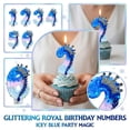 thumbnail image 2 of Birthday Number Candle, Glitter Crown Frozen Theme, 1 Piece for Birthday Party Decorations, 2 of 7