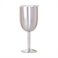 thumbnail image 1 of Copa de Vino Copa de Doble Capa de Acero Inoxidable Color Vaso de Gran Capacidad Copa de Vino Resistente Plata, 1 of 8