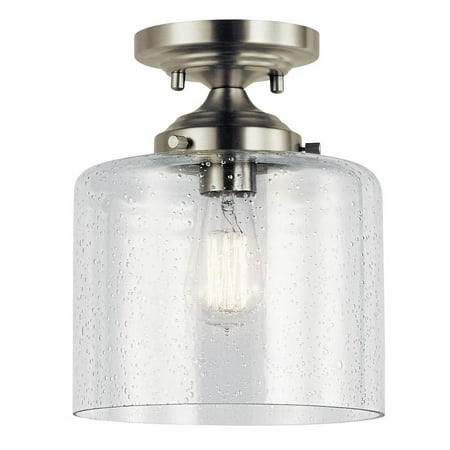 

1 Light Semi-Flush Mount 10.5 inches Tall By 8.5 inches Wide-Brushed Nickel Finish Bailey Street Home 147-Bel-2748778
