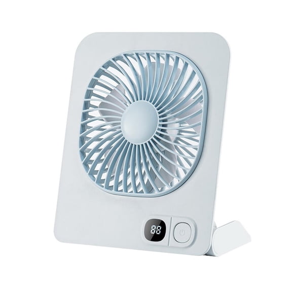 Magnetic USB Desk Fan with Digital Display, Portable Desktop Fan with 3 Speed Settings and Adjustable Angle