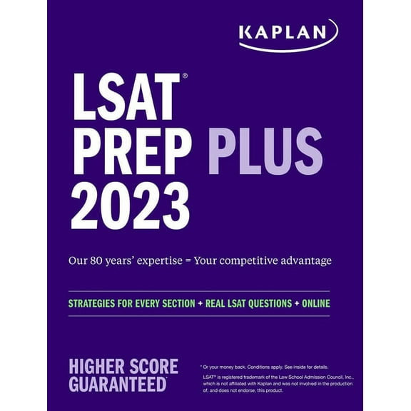 Kaplan Test Prep LSAT Prep Plus 2023: Strategies for Every Section   Real LSAT Questions   Online, (Paperback)