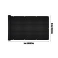 thumbnail image 4 of Filet d'Ombrage pour Balcon Écran d'Intimité de Balcon Housse de Remplacement Antirouille Clôture Résistante aux Intempéries Brise-Vent pour Extérieur Cour Arrière Patio Noir, 4 of 9