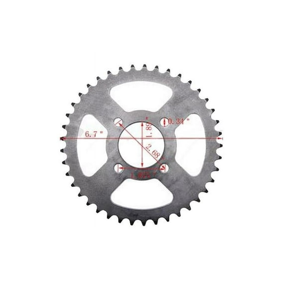 Size 428 Rear Sprocket 41T for Coolster 3050C 3050D 3125C 3125R ATV RS39