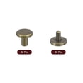 thumbnail image 3 of Uxcell 30Pack Brass Chicago Screws, 6x10mm Post Nail Stud Rivets for Craft Bronze, 3 of 6