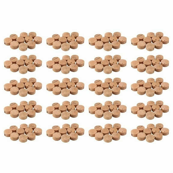 200Pcs Water Key Water Key Spit Valve Cork Pad for Trumpet Trombone Repair Accessories Diameter 9Mm Thickness 4Mm