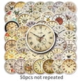thumbnail image 2 of Calcomanías de PVC con forma de reloj nostálgico con dibujos animados de anime, 50 unidades, 2 of 3