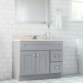 thumbnail image 3 of Design House Brookings 37-Inch Vanity in Gray with Cultured Marble Top, Fully Assembled, 3 of 11