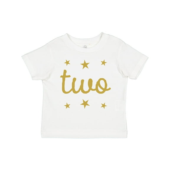 Inktastic 2nd Birthday Gold Two Boys or Girls Toddler T-Shirt