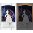thumbnail image 2 of Caroline's Treasures SS8446CNL Starry Night Bernese Mountain Dog Ceramic Night Light, 6x4x3", multicolor, 2 of 2
