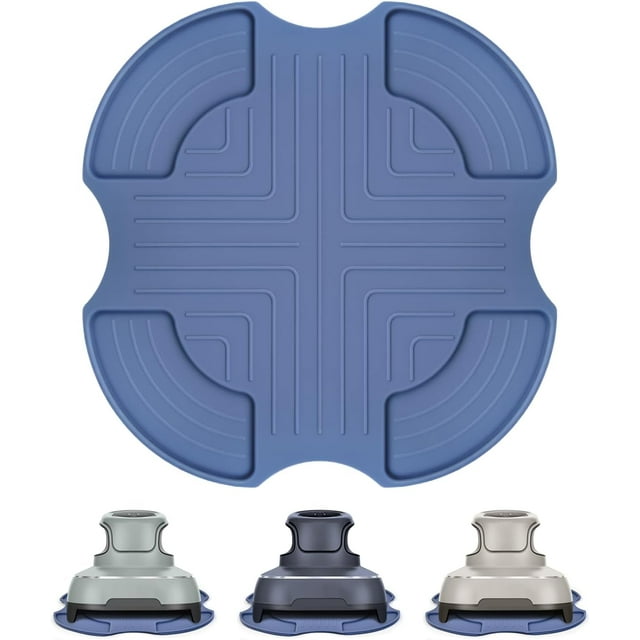 Tapis Résistants à la Chaleur pour Friteuse à Air Chaud Ninja Crispi en Verre / Coussinets Réutilisables Ignifuges Résistants à la Chaleur / Protecteur Antidérapant pour Comptoir de Cuisine / Compatible avec FN101GY/FN101SG/FN101ST, Bleu 10 Pcs