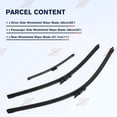 thumbnail image 2 of Windshield Wiper Blades For Ford Explorer 2011 2012-19 One Set of 26''/22''/11, 2 of 9