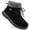 Black, variant on Women's Snow Boots Faux Fur Lined Short Boots Side Zipper Non Slip Outdoor Winter Boots for Women
