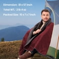 thumbnail image 2 of sheelokhwui Manta para exteriores 4 en 1, manta grande y gruesa para estadio, 81 x 57 pulgadas, manta polar para acampar, impermeable, resistente al viento, portátil, ideal para estadio, camping, send, 2 of 5