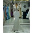 thumbnail image 1 of Robes de Soirée Sirène Perles Longues Ivoire Classy pour Femmes 2024 Sans Manches Occasions Formelles Mariage Dîner, 1 of 4