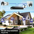 thumbnail image 3 of Security Camera System 4K 8MP, 8Ch NVR PoE 4-Camera Outdoor 2TB Color Night Vision, Person & Vehicle Detection Smart Home Surveillance Wired DIY, Elder Hunter Series, 3 of 10