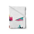 thumbnail image 2 of Running Soft Flannel Fleece Blanket, Arrangement of Gym Shoes Sneakers Trainers Set Footwear Colorful Pattern Shoelaces, Cozy Plush for Indoor and Outdoor Use, 60" x 80", Multicolor, by Ambesonne, 2 of 5