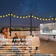 thumbnail image 5 of 5 Ft String Light Poles 4 Pack, String Light Poles for Outside with Fixing Clips,Hanging Light Poles for Deck Fence Garden Backyard Wall Bistro,Metal Poles for Outdoor String Lights, 5 of 7