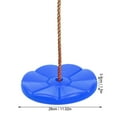 thumbnail image 5 of Climbing Rope Tree Swing Indoor Outdoor Disc Hanging Seat Playing Equipment Children Toys,Hammock,Swing Seat Gym Kingdom Tree Swing For Kids - Single Disc Seat And Rainbow Climbing Rope, 5 of 8