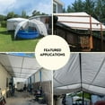 thumbnail image 5 of TARP SUPPLY Inc. 12' x 16' White Poly Tarp – 8 Mil Waterproof Tarpaulin with UV Protection | Aluminum Grommets & Reinforced Edges | for Party Tents, Boat Covers, RVs, Farm Use & Outdoor Shelter, 5 of 9