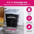 thumbnail image 5 of Pull Out Trash Can Under Cabinet - Adjustable, Heavy Duty, Anti Rust Chrome Finish -  Trash Can Not Included - Dedicated Space for Disposable Trash Bags, Requires a 11” Cabinet Opening,, 5 of 7