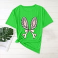 thumbnail image 2 of Plebaso T-Shirts Graphiques de Pâques pour Femmes Manches Courtes T-Shirts Imprimés pour Femmes Décontractés Amples Basiques Extérieurs, 2 of 4