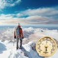 thumbnail image 4 of Hxlazmoo High Precision 70mm Gold Pointer Barometer with Adjustable Calibration for Home, Ship, and Lab Use – Built-in Temperature & Humidity Gauge, 4 of 8