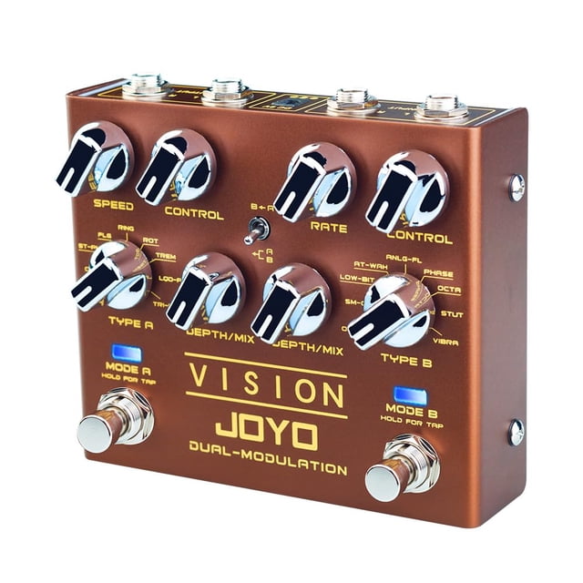 Pedal multiefectos de modulación JOYO Vision R-09 para guitarra