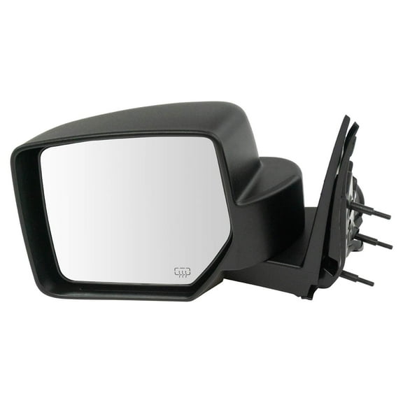 TRQ Mirror Power Heated Black Textured LH for Jeep Liberty Truck SUV New MRA07012