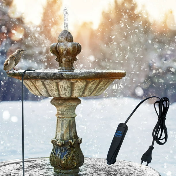 Wolfast Thermostatically Controlled Bird Bath Deicer For Outdoor Courtyard