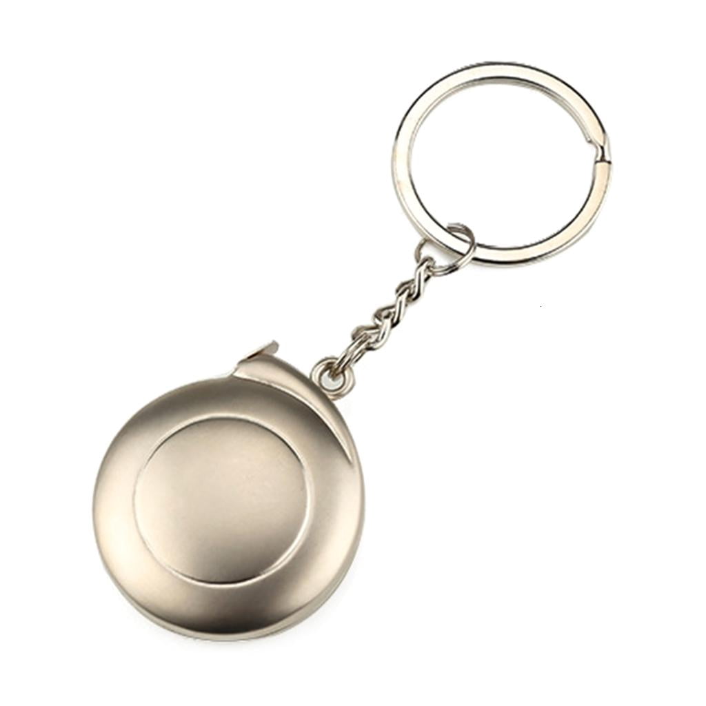 CEORPER 1M Measuring Tools Stainless- Steel Retractable Ruler Tape Measure Keychain