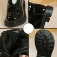 thumbnail image 5 of lnmuld Boots for Girls Stylish Autumn Girls Casual Boots Flat Thick Sole Non Durable PU Leather Comfortable Walking Footwear for Kids Size:7-8 Years, 5 of 9