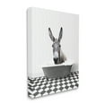 thumbnail image 4 of Stupell Industries Donkey in Vintage Bath Animals & Insects Painting Gallery Wrapped Canvas Print Wall Art, 16 x 20, 4 of 8