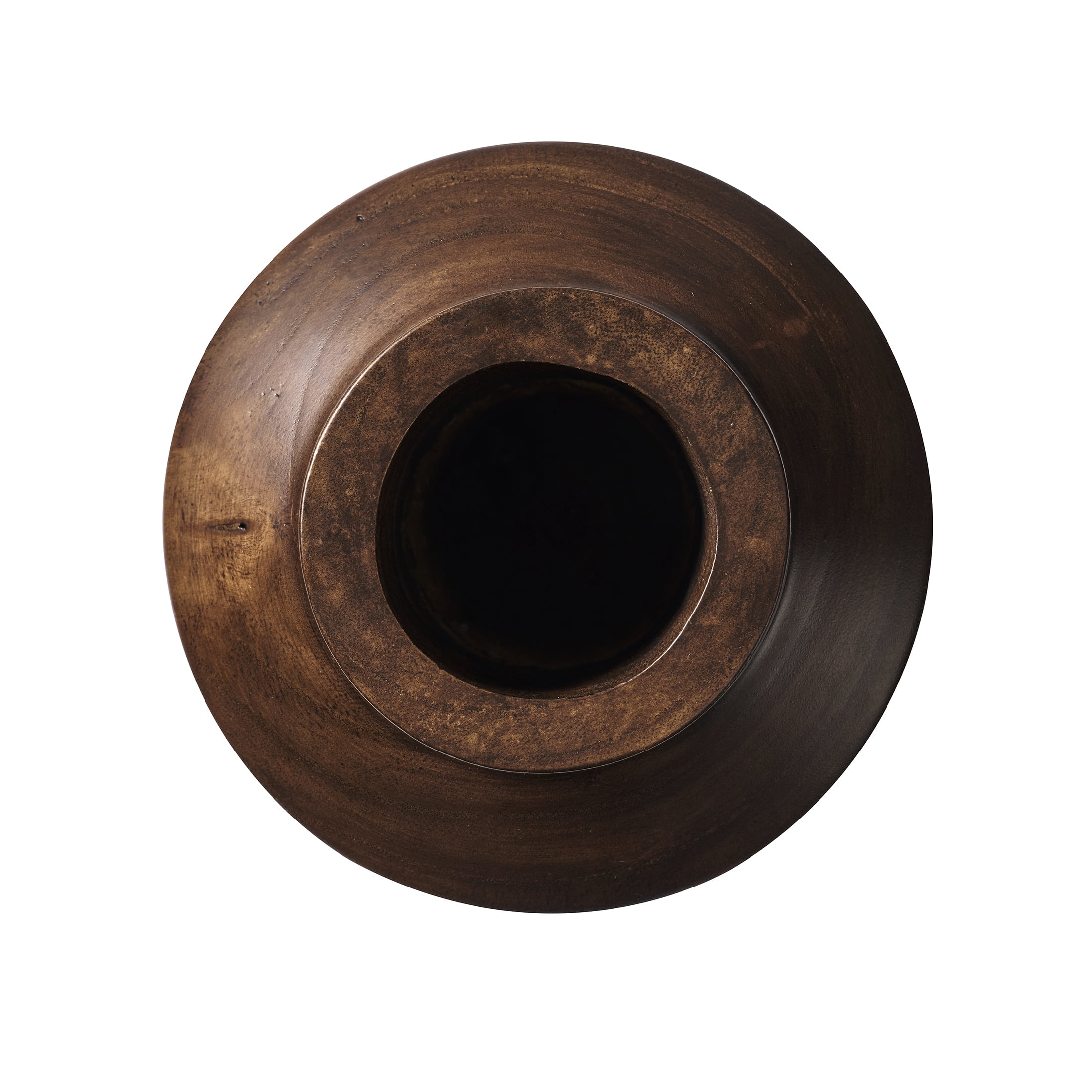Better Homes & Gardens Brown 10 in Paulownia Wood Angular Tall Vase