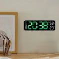 thumbnail image 5 of Clock Electronic Clock Simple And Multifunctional Rectangular Large Font Alarm Clock Hanging And Standing Clock Multi-color, 5 of 6