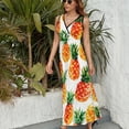 thumbnail image 3 of Lunarable Pineapple Sleeveless Dress Woman Fashion Long Dresses Women's Summer Suit Dress 2025, 3 of 7