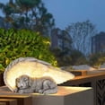 thumbnail image 5 of Yunuuuoa Solar Powered Garden Statue Outdoor Decor Memorial Pet Sculpture Angel Wing Dog Figurine for Yard Lawn Art Home Garden Gift, 5 of 6