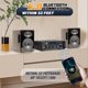 thumbnail image 5 of Amplificador de audio estéreo de 300 W con Bluetooth 5.0, sistema de cine en casa inalámbrico, 5 of 8