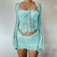 thumbnail image 2 of Conjunto de vestido sexy con top tubo y lentejuelas huecas para mujer - Conjunto de dos piezas, poliéster, ropa para discoteca y fiesta, S-XL, 2 of 5