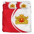 thumbnail image 3 of Myanmar Bandera Escudo de Armas Juego de Cama Círculo Rlt7, 3 of 5
