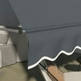 thumbnail image 2 of YYAo Patio Awnings Sun Shade Shelter, Patio Awnings, 11.5' x 4' Manual Retractable Awning, Non-Screw Patio Awning, UV Resistant, Dark Gray, 2 of 11