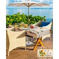 thumbnail image 5 of nqOlkjepod Sunflower Outdoor Tablecloth with Umbrella Hole & Zipper, Botanical Summer Farmhouse Country Texas Star Rectangle Table Cover 54x80 Inch, Dining Waterproof Table Cloth Protector for Patio, 5 of 7