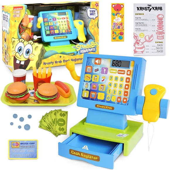 Caja Registradora de Juguete SPONGEBOB SQUAREPANTS Krusty Krab