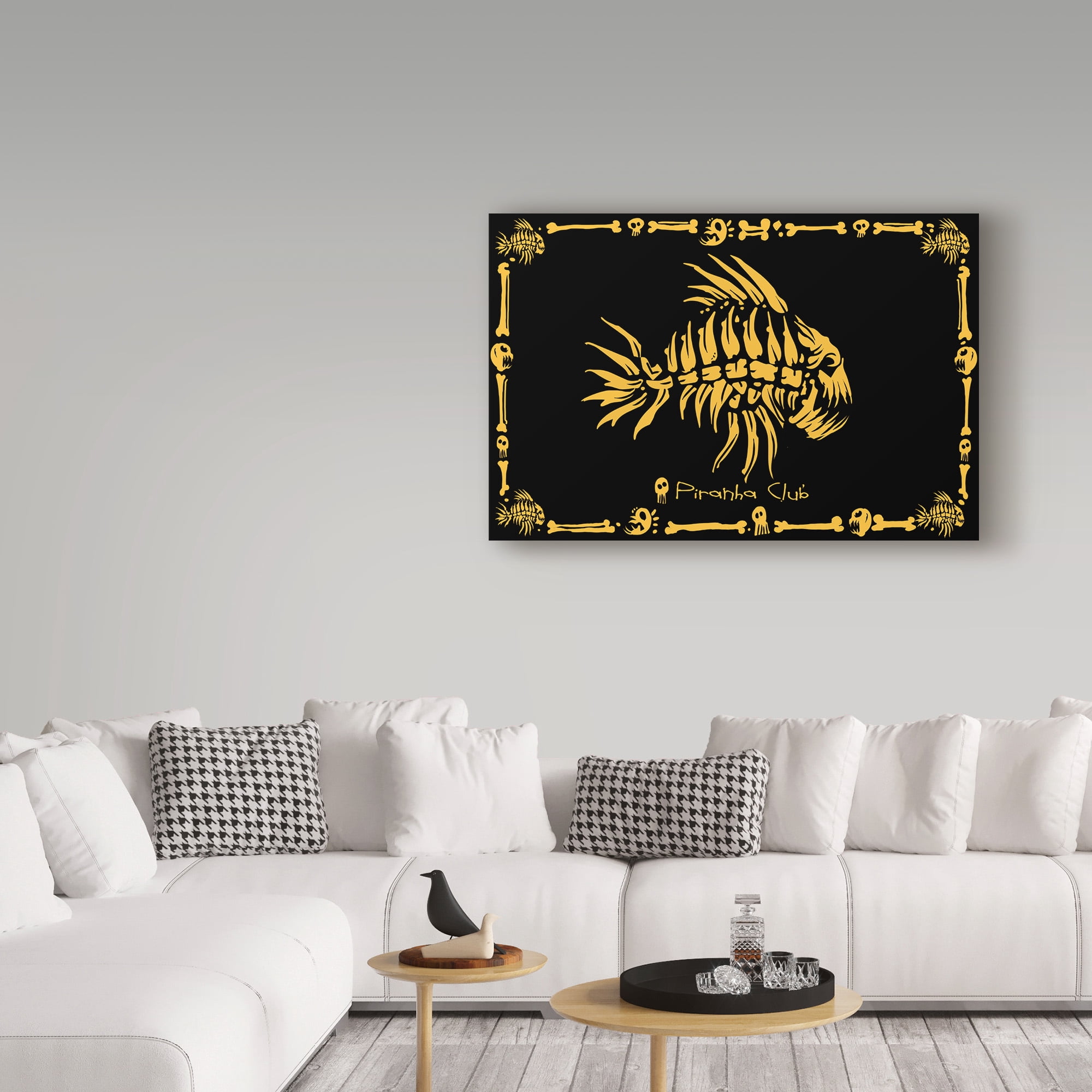 Trademark Fine Art Animals Canvas Art ' Piranha Club ' by ALI Chris