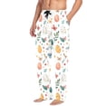thumbnail image 2 of FORMRS Mens Pajama Pants with Pockets Cotton Sleepwear Lounge Bottoms Sizes S-2XL, Red Easter Eggs, 2 of 7