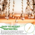 thumbnail image 5 of Uxcell 150Pcs Chandelier Connector Clip, 33mm/1.3" Copper Crystal Chandelier Pin, Lamp Connectors Clips Replacement for Fastening Crystals Lamp Ceiling Light Parts, Golden, 5 of 6