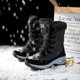 thumbnail image 1 of Botas de nieve impermeables de media pantorrilla para mujer, Botas de senderismo altas hasta el muslo, cómodas, alta calidad, Invierno, 1 of 4