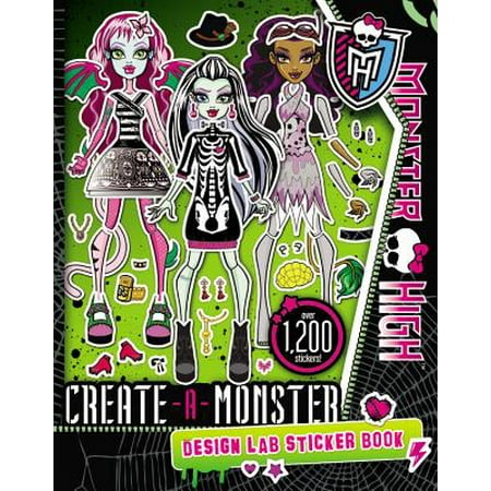 Monster High: Create-A-Monster Design Lab Sticker Book